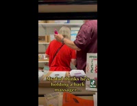 Collab BitchIG2 - Dad holds pink vibrator thinking its a massager