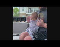 Dad makes baby dance to dubstep