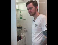 Vodka bottle follows guy around house