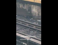 Guy sees two hats dropped on tracks 