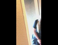 Girl wearing scream mask scares room mate 