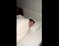 Man uses mixer as white noise