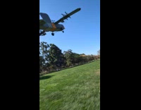 RC skydiver jumping out from RC plane