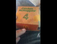 [Video not playing, Use A254031955425474] Collab Clips MPUGC - Dog grabs chicken nugget from hooman