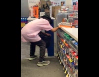 Man shoplifting at pharmacy