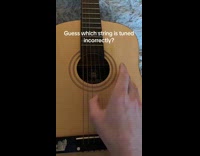 Which guitar string is tuned