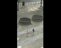 Collab IITW - Blonde Woman Poses for Rollerskate Photoshoot 