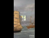 Collab BitchIG2 - Guy joke Mayflower boat with gayflower boat painting