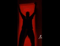 Grey bathrobe guy does silhouette challenge 