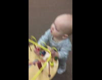 Baby smiles influencer mom falls hits head
