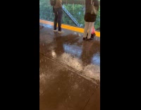 Collab Subway Creatures - Water leak from ceiling of train station