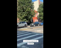 Shirtless elderly man sunbathing on street