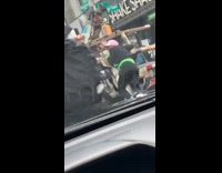 Pink hat guy on NYPD tow truck 