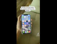 Broken phone with pink line starwars 