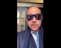 Man reacts to guy wearing Chucky mask