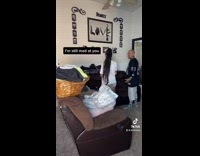 Guy makes a mess instead of beating girlfriend up 