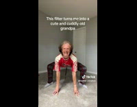 Collab BitchIG2 - Man using old face filter and barks 