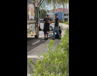Guy drops burger on ground for video 