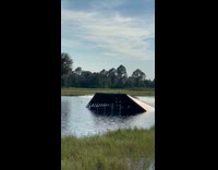 Collab SendItOfficiall - Man attempt water ski ramp jump failed