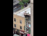 Collab WINY - Man with VR Goggles shadow box rooftop