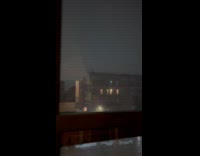Collab WINY - Filmer show thunderstorm and lightning through window