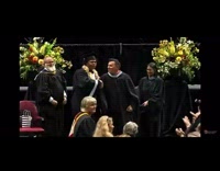 Guy drops it low on principal during graduation