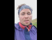 Guy throws his bike into grass bushes 