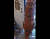 Woman sprays fart spray into husbands costume 