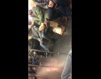 Collab Subway Creatures - man opens window smoke drops