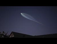 Space x launching in sky 