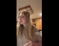 Woman shows huge stainless bowl bought by mom