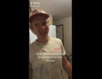 Guy reminds himself he isnt a fish for hiccups 