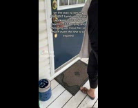 Collab ClipsIG - Old dog by the door visited by owner