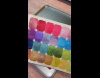 Swatches of water color paints