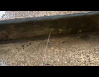 Water Leaks Out of Hole inside Stairs