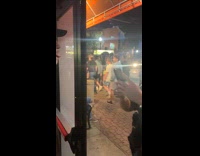 Cop takes photo guy tongue out