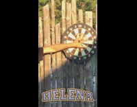 red head man plays darts misses friends hand