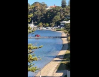 Red jeep runs into car