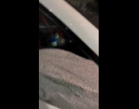 Woman reacts to sidemirror with some lock