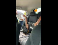 Nervous Teenager Whimpers as Dog Check him Out