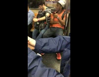 guy with ear phones cheers