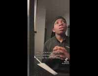 Guy skit friend turning off computer monitor 