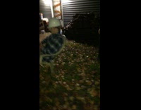 Guy kicks white chair leg  fail hard hat