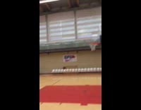 Guy does front flip with basketball ball 