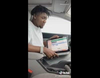 Guy freestyles raps random words laptop car 