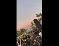 Collab BitchMP-Joker costume skater jumps car 