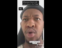 Whenever theres leftover pizza in the fridge