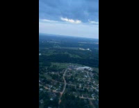 Timelapse of Airplane Descent to Land on Airport
