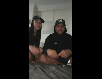 Couple coughs smoke to song 