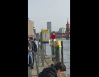 Guy films music video